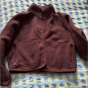 ARITZIA fleece button up jacket.